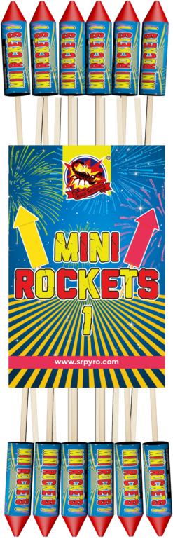 Mini Rakety 18,5 mm 12ks/bal