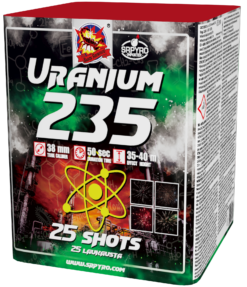 Ohňostroj Uranium 235 25 rán 38mm 1ks