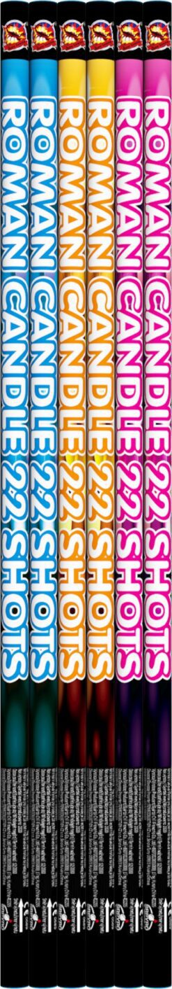 Rímska svieca 22 rán mix 6ks/bal